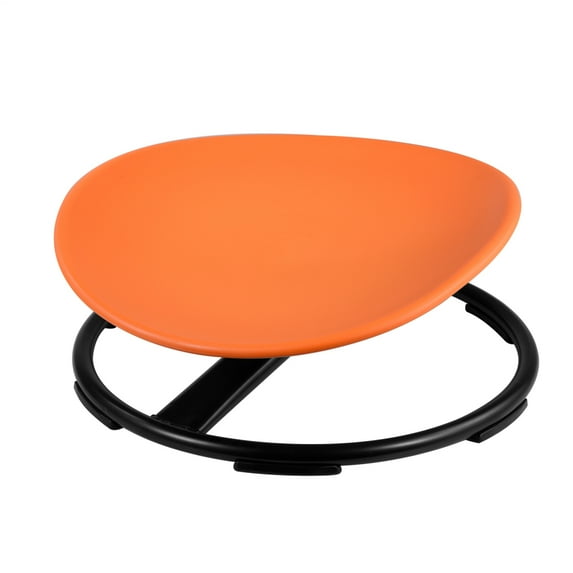 Sensory Swivel Chair for Kids with Autism, Durable Swivel Seat with Non-Slip Base for Indoor Playrooms and Outdoor Therapy Sessions(Orange)