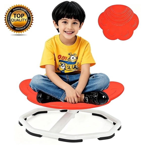 Gamexcel Sensory Swivel Chair for Kids, 360 Sit and Spin Activity Seat with Non-Slip Base for Balance Play and Coordination