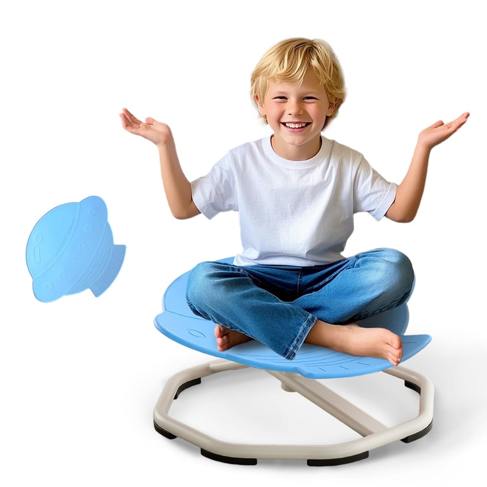 Sensory Swivel Chairs for Kids, Spinning Chair for Autistic Kids, Sit and Spin Sensory Toys, Training Body Coordination, Autism ADHD Chairs Indoor Outdoor Play Equipment