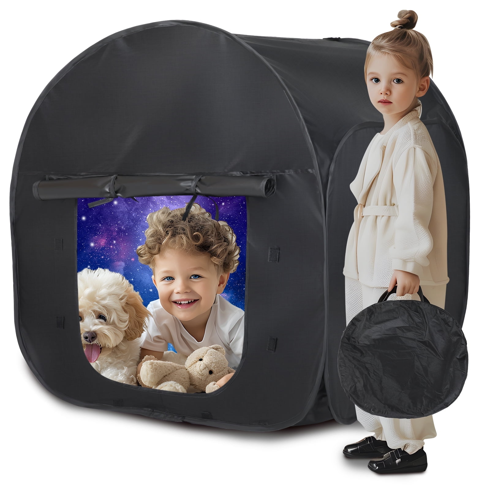 TENTE SENSORIELLE POUR les enfants jeu noir et détendez-vous avec le