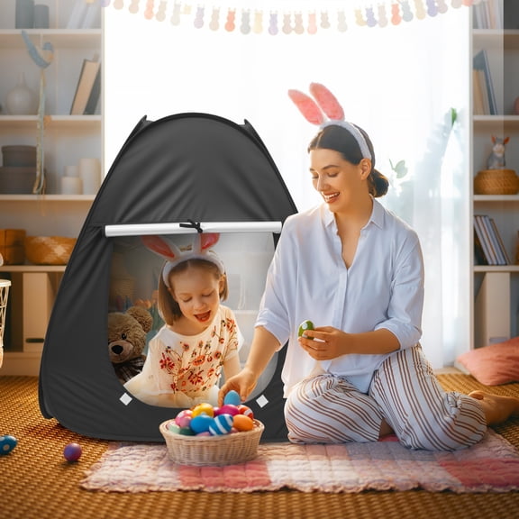 Sensory Tent for Kids & Adults 37.8x33 inches Sensory Calm Corner Helps Autism ADHD SPD Relax Reduce Anxiety - Pop-up Blackout Hideout Play Tent Toys