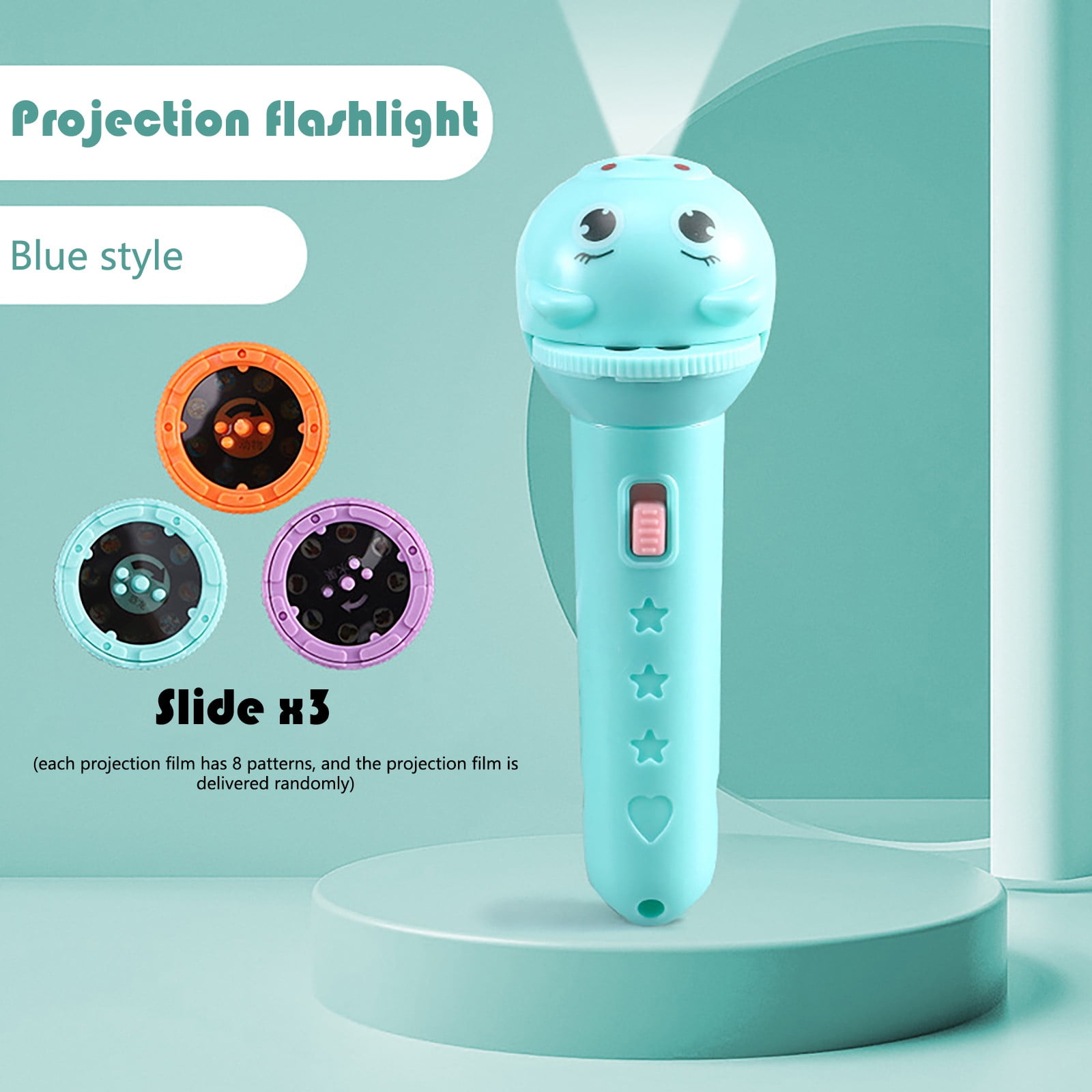 Sensory Toys Slide Projector Flashlight Projection Light Toy Slide