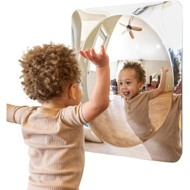 Sensory Wall Toddler Mirror - Large - 4 Bubbles - for Ages 6m+ - Easy ...