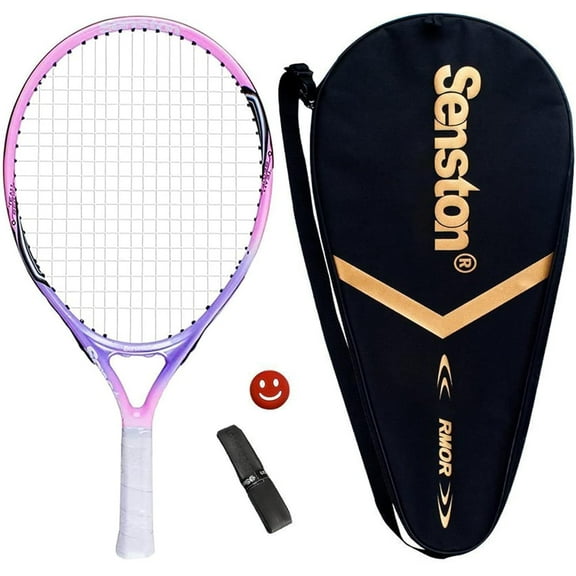 Senston 19"Kids Junior Tennis Racquet for Kids Children Boys Girls Tennis Rackets with Racket Cover