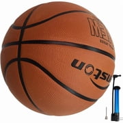Senston Basketball 29.5" with Pump,Basketball Size 7 Youth Aldult Street Basketball Game