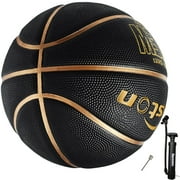 Senston Basketball 29.5" with Pump,Basketball Size 7 Youth Aldult Street Basketball Game