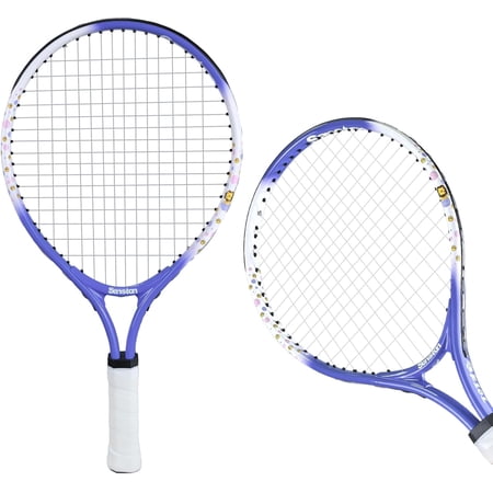 Senston Kids Tennis Racket Set (17 & 23 Inch) - 1 Pack Junior Tennis Racquet, Lightweight Aluminum Frame, Includes Cover