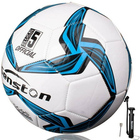 Senston Soccer Ball for Kids and Adult Training Ball Size 5 Official Match Football Balls with Pump