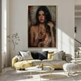 thumbnail image 1 of Sensual Woman With Wine Poster, Chic Abstract Wall Art Home Decor, 16x24 UNFRAMED, 1 of 3