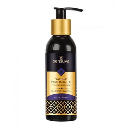 Sensuva Natural Water-Based Personal Lubricant Blueberry Muffin 4 oz.
