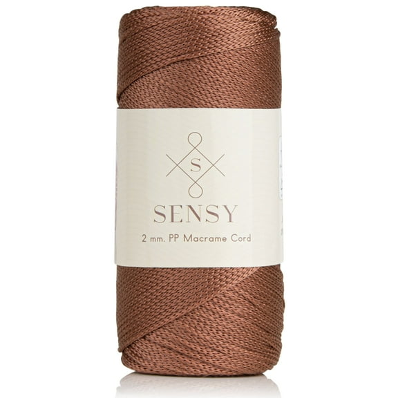 S SENSY, 2mm 251 Yards Copper Polypropylene Twine for Knitter