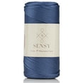 thumbnail image 1 of Sensy Premium 2mm 251 Yards Polyester Rope 100% Polypropylene Cord Macrame Cord 2mm Crochet Bag Cord Macrame Rope Crochet Thread Gift for Knitter (Denim), 1 of 5