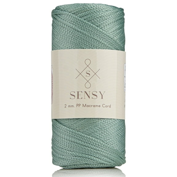 S SENSY Sage 2mm Crochet Thread, 251 Yards, Premium Rope for Crochet and Knitting