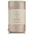 thumbnail image 1 of Sensy Premium 5mm 104 Yards Polyester Rope 100% Polypropylene Cord Macrame Cord 5mm Crochet Bag Cord Macrame Rope Crochet Thread Gift for Knitter (Latte), 1 of 6