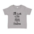 thumbnail image 1 of Sent With A Kiss From My Mimi In Heaven Toddler T-Shirt 2T Athletic Heather, 1 of 3