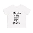 thumbnail image 1 of Sent With A Kiss From My Mimi In Heaven Toddler T-Shirt 4T White, 1 of 3