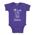 thumbnail image 1 of Sent With A Kiss From My Yaya In Heaven Baby Bodysuit One Piece 18 mo Purple, 1 of 3