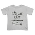 thumbnail image 1 of Sent with A Kiss from My Great Grandma in Heaven Cute Toddler Tshirts for Boys Girls (Gray, Youth M), 1 of 5