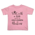 thumbnail image 1 of Sent with A Kiss from My Great Grandma in Heaven Cute Toddler Tshirts for Boys Girls (Pink, 5/6T), 1 of 5