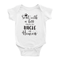 thumbnail image 1 of Sent with A Kiss from My Uncle in Heaven Cute Baby Bodysuits Clothing Unisex, 1 of 5