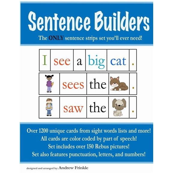 Literacy Builders Sentence Builders: The ONLY Sentence Strips Set You'll Ever Need!, Book 2, (Paperback)