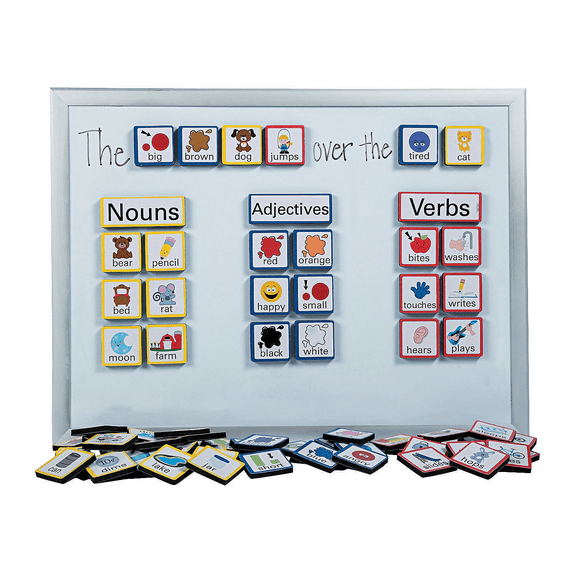 Sentence Building Foam Magnets - Educational - 103 Pieces