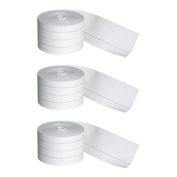 Sentence Strip Roll, White, 1-1/2" x 3/4" Ruled 3" x 200', 3 Rolls