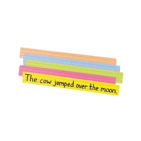 Sentence Strips, 24 X 3, Assorted Bright Colors, 100/pack | Bundle of 5 Packs