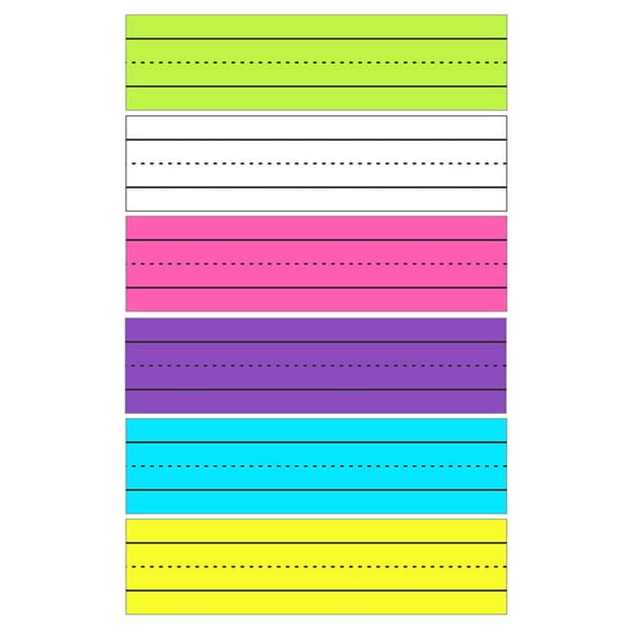 Sentence Strips with Magnets 12x3in Lined Sentence Strips for Whiteboard