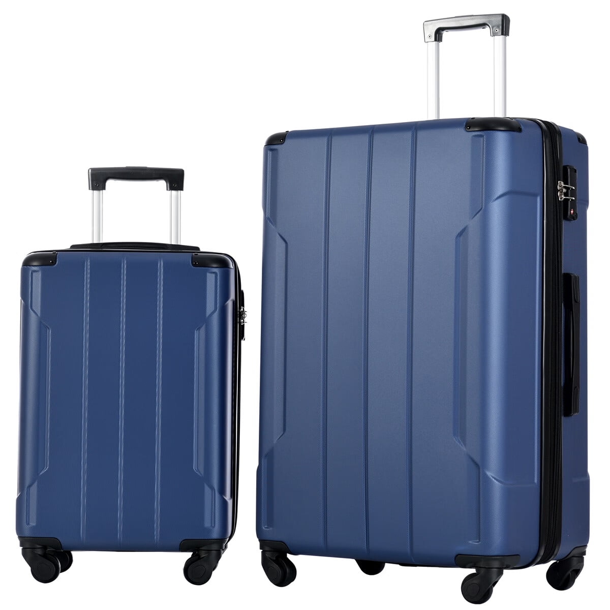 Sentern Hardside Luggage Sets 2 Piece Suitcase Set Expandable with TSA ...