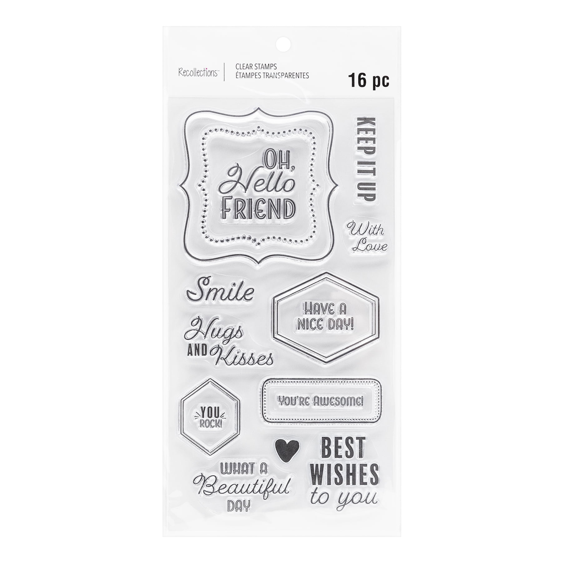Sentiment Border Sentiment Borders Clear Stamp Set by Recollections™ - Walmart.com
