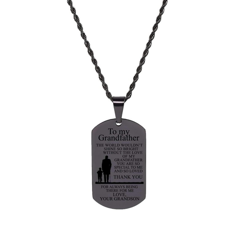 Dog tags for grandson clearance