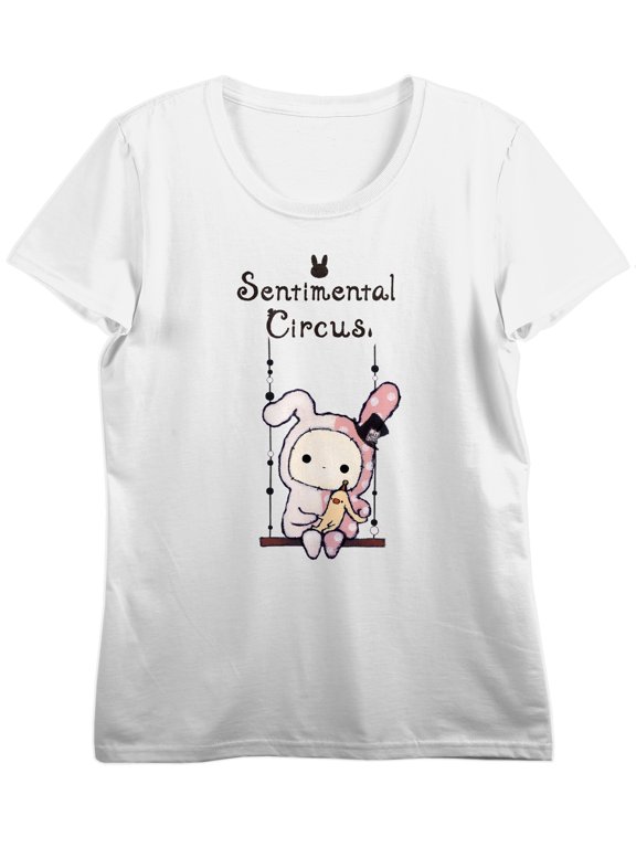 Sentimental Circus Shappo Toto Swing White Cotton Tee-XXL