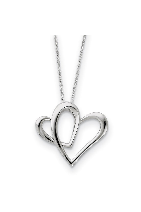 Sterling Silver Daughter A Part of My Heart 18in Necklace