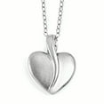 thumbnail image 1 of Sentimental Expressions Sterling Silver Polished & Satin Your Friend Heart Necklace, 1 of 5