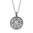 thumbnail image 1 of Sentimental Expressions  Sterling Silver Rhodium-plated A Friend For All Seasons 18 Fleur de lis Necklace, 1 of 3