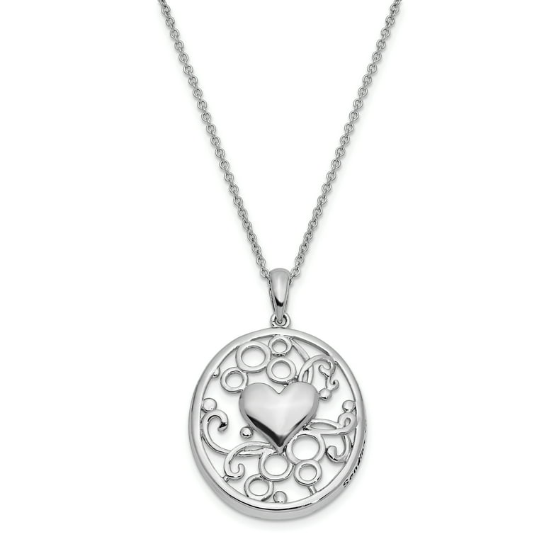 Sterling Silver Antiqued Sending You My Love 18 Sterling Silver Antiqued Sending You My Love 18