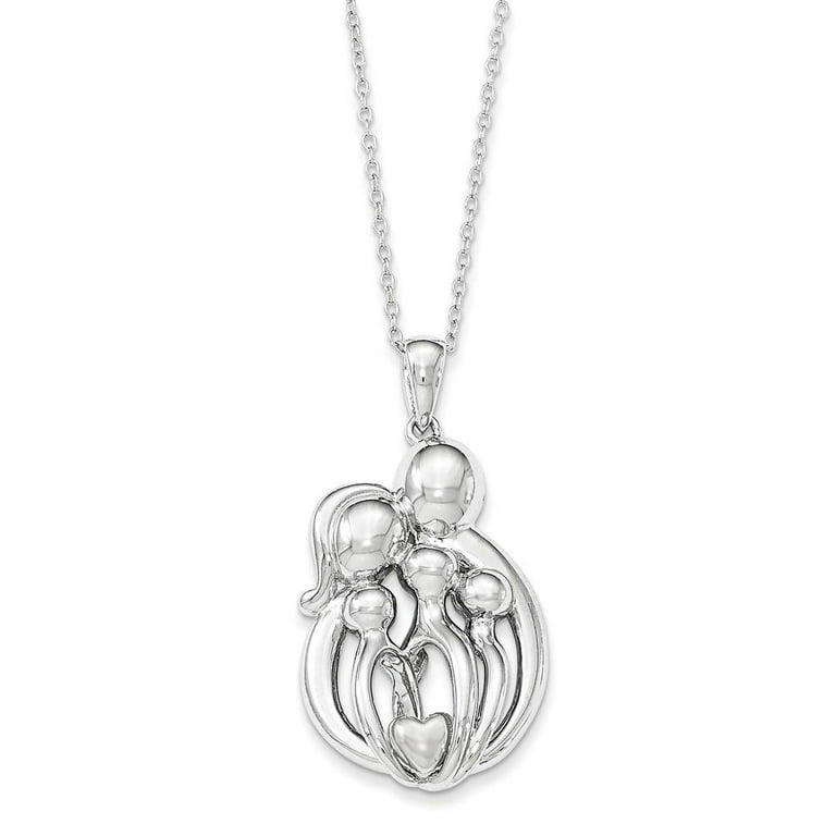 Sentimental Expressions Sterling Silver Rhodium-plated