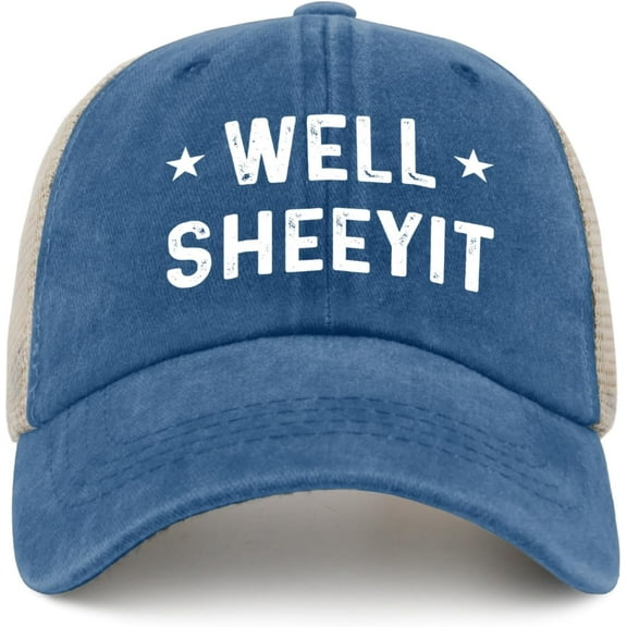 Sentimental Gifts for Dad Who Wants Nothing, Well Sheeyit Baseball Cap for Men,Trucker Hat, Birthday Gift for Father in Law