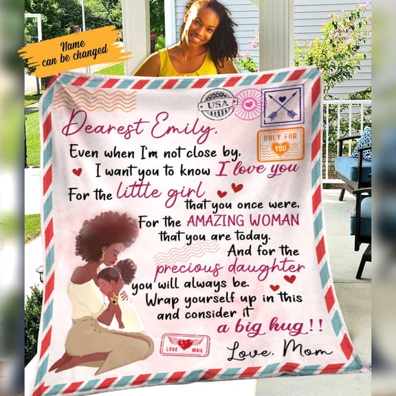 Sentimental Letter To My Daughter Fleece Blanket, 50x60in Fleece Blanket