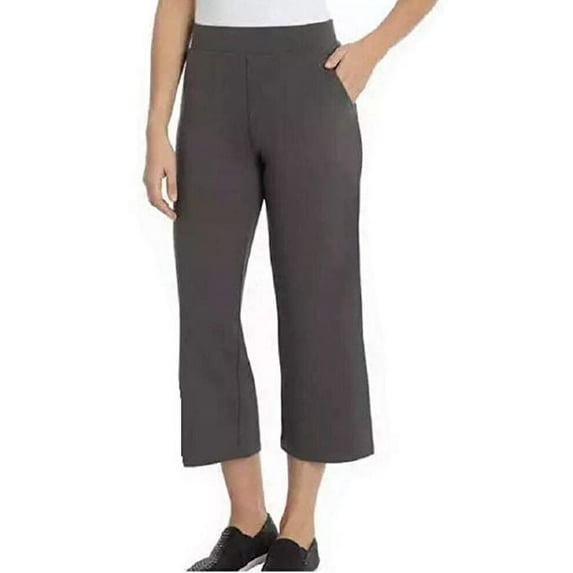 Sentimental NY Ladies' Casual Pull-On Capri - Variety of Colors & Sizes (Medium, Smoke Gray)