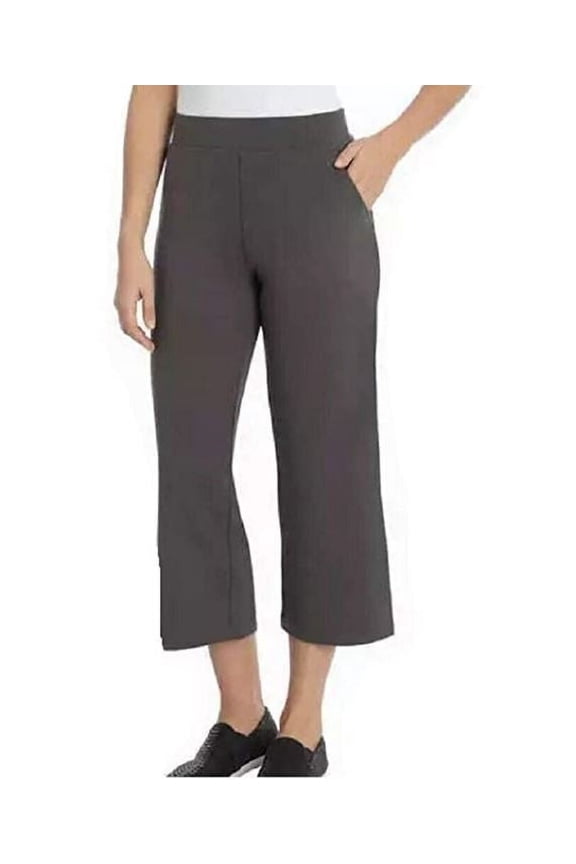 Ladies' Casual Pull-On Capri - Variety of Colors & Sizes (Medium, Smoke Gray)