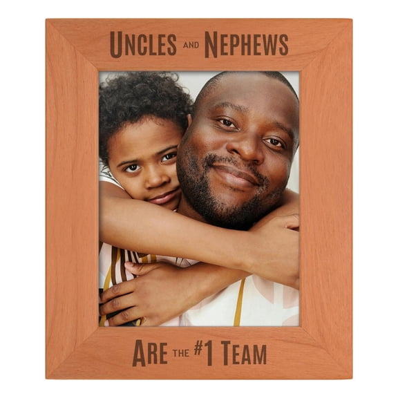 ThisWear Sentimental Photo Frame Uncles And Nephews Are The #1 Team Wood Engraved 8x10 Portrait Picture Frame