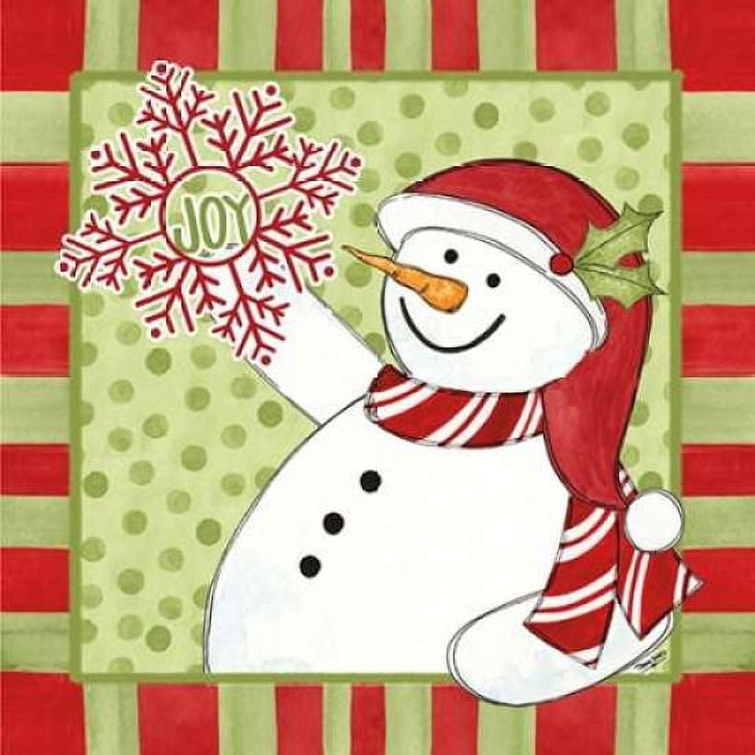 Sentimental Snowmen II Canvas Art - Tara Reed (24 x 24)