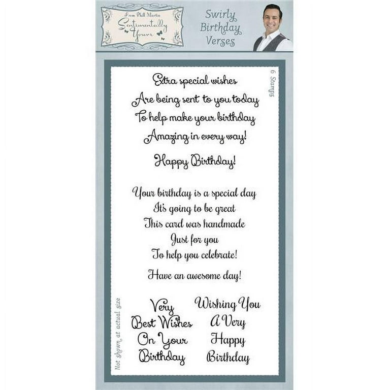 Happy Birthday Craft Stamp - Simply Stamps