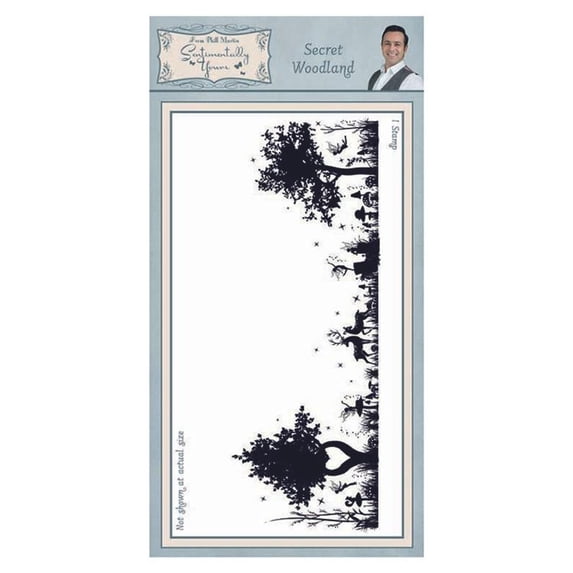 Sentimentally Yours Secret Woodland DL Pre Cut Rubber Stamp