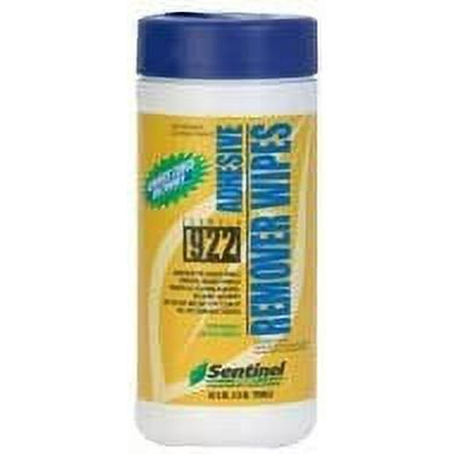 Sentinel Formula 922 Urethane Adhesive Remover Towels / Wipes, 60 Count