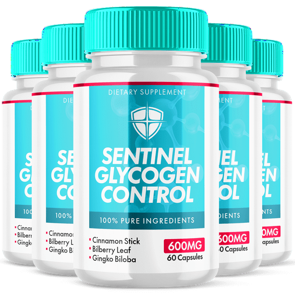 Sentinel Glycogen Control Advanced Formula Capsules Glycogen Support Pills 300 Capsules