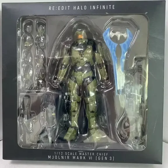 Sentinel Master Chief Action Figure Pvc Anime Collection Model Mjolnir Mk Vi Sv Action 18cm John117 S117 Movable Doll Toys Gifts