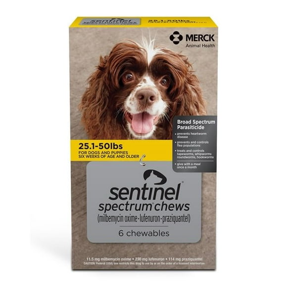 Sentinel Spectrum Chews 25.1-50lbs